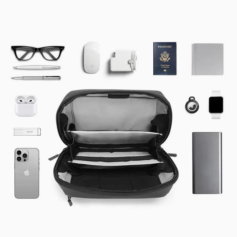 Pochette Plate de Rangement pour Câbles - Organisateur de Voyage