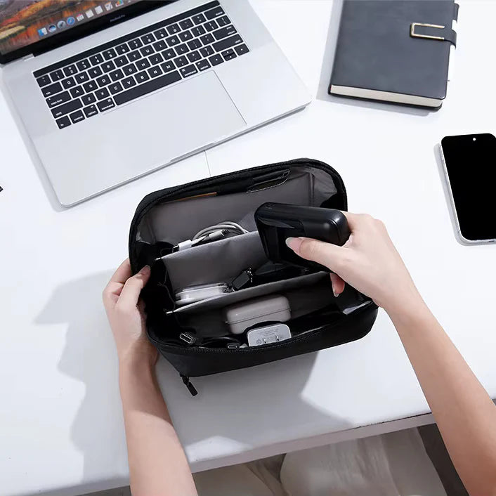 Pochette Plate de Rangement pour Câbles - Organisateur de Voyage